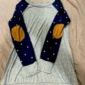 Tickled Teal tunic, size M